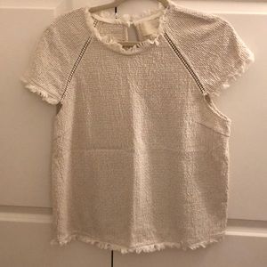 Cutest tan fringe top. Can dress up or down